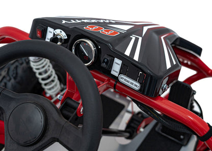Pojazd Gokart Elektryczny MAIGHTY Czerwony - www.zabawki - sensoryczne.pl