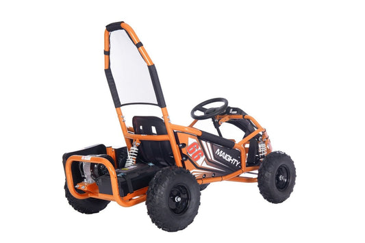 Pojazd Gokart Elektryczny MAIGHTY Pomarańczowy - www.zabawki - sensoryczne.pl