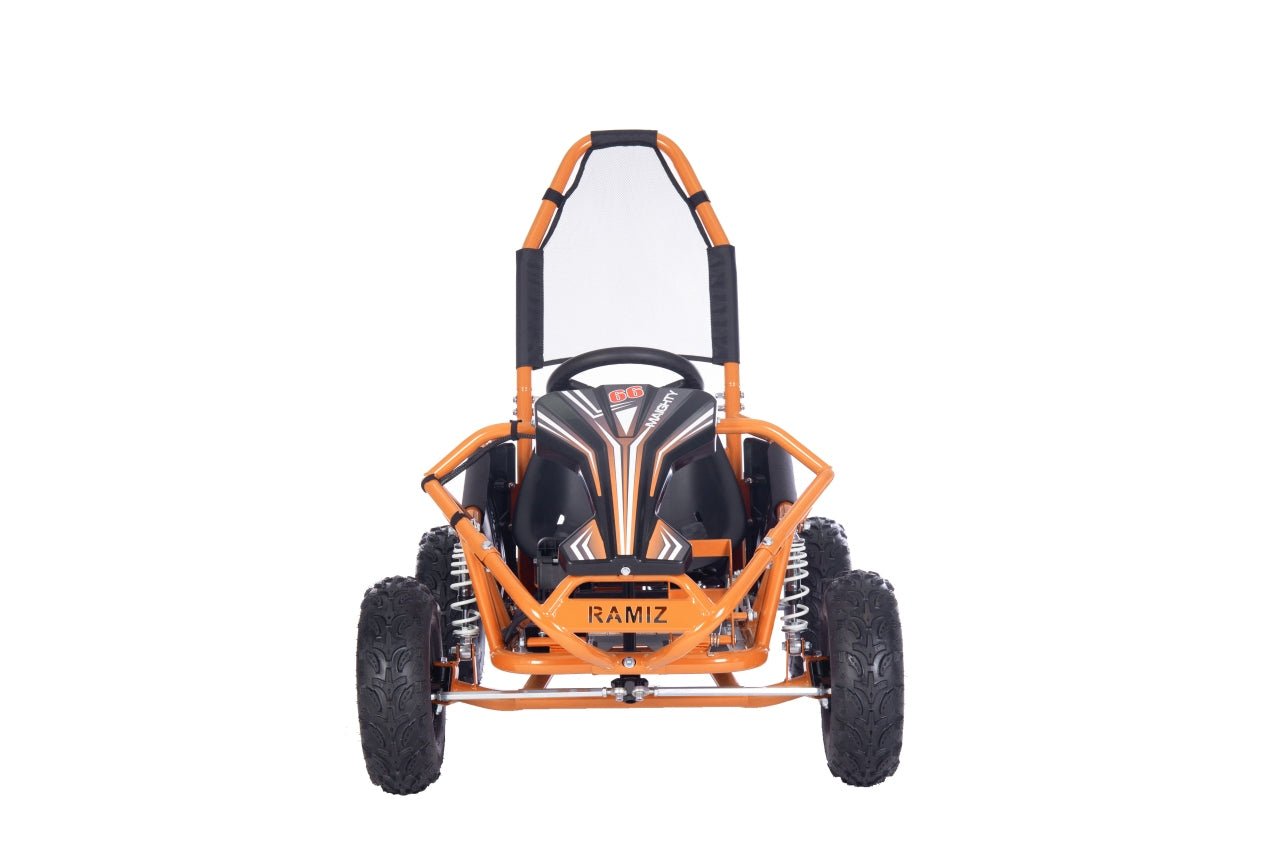 Pojazd Gokart Elektryczny MAIGHTY Pomarańczowy - www.zabawki - sensoryczne.pl