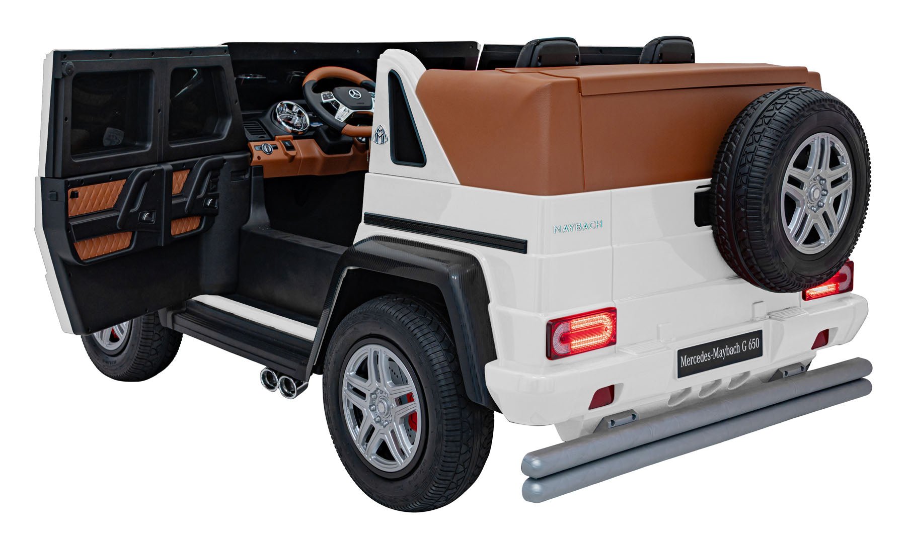Pojazd Mercedes Benz MAYBACH G650 Biały - www.zabawki - sensoryczne.pl