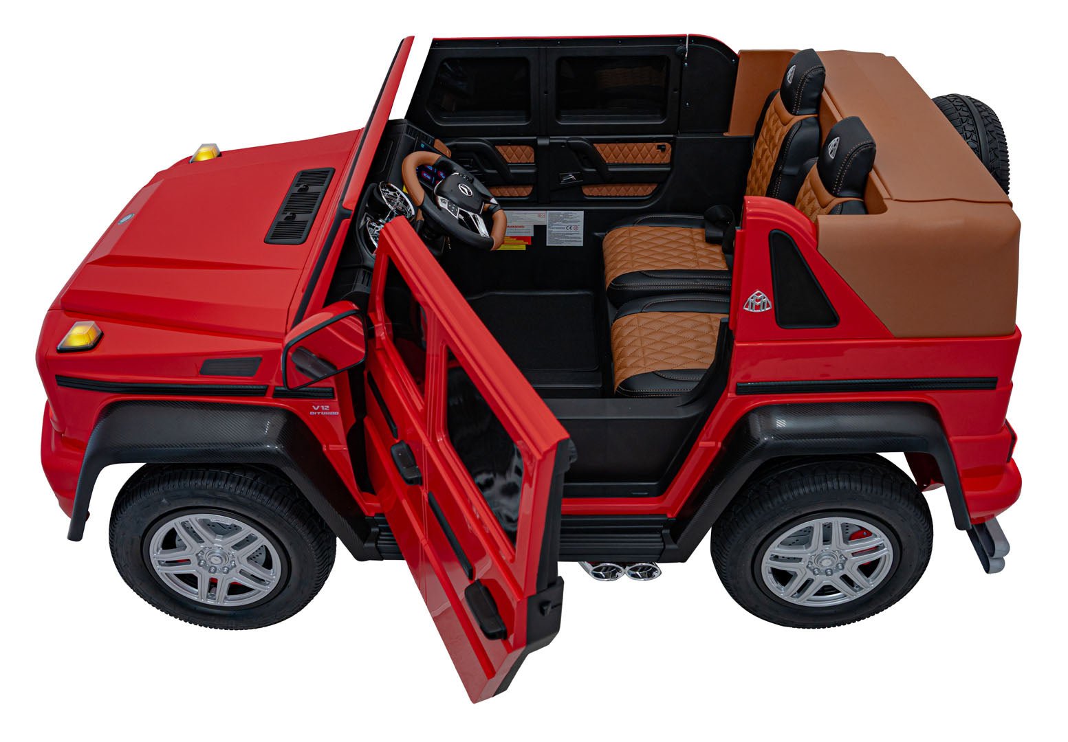 Pojazd Mercedes Benz MAYBACH G650 STRONG Czerwony - www.zabawki - sensoryczne.pl
