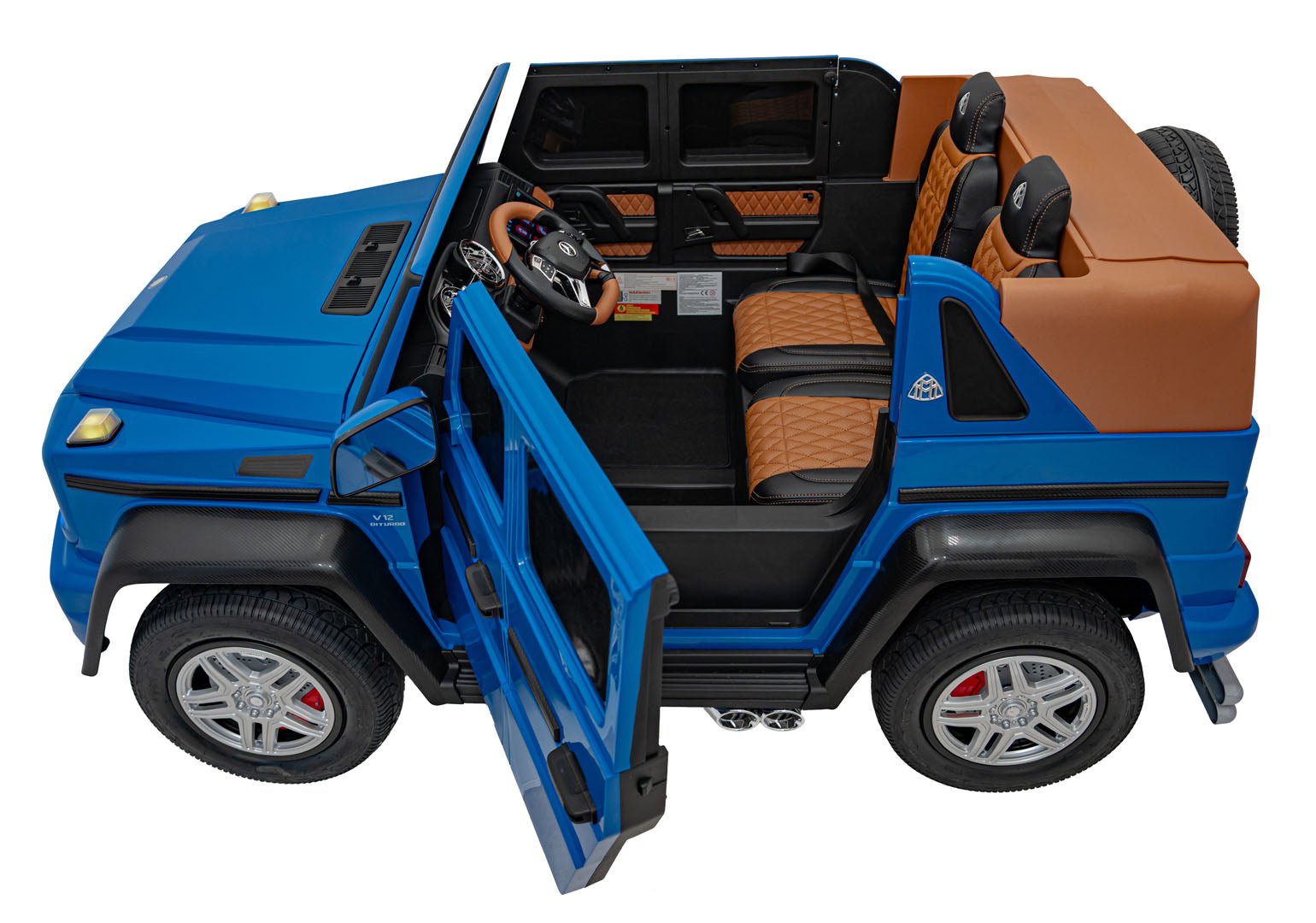 Pojazd Mercedes Benz MAYBACH G650 STRONG Niebieski - www.zabawki - sensoryczne.pl