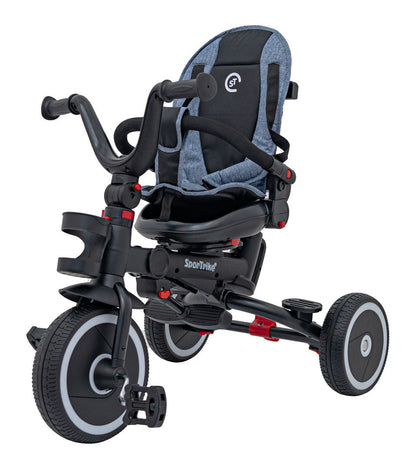Rowerek Trzykołowy RIDER Niebieski SPORTRIKE - www.zabawki - sensoryczne.pl