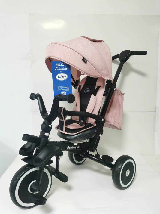 Rowerek Trzykołowy RIDER Różowy SPORTRIKE - www.zabawki - sensoryczne.pl