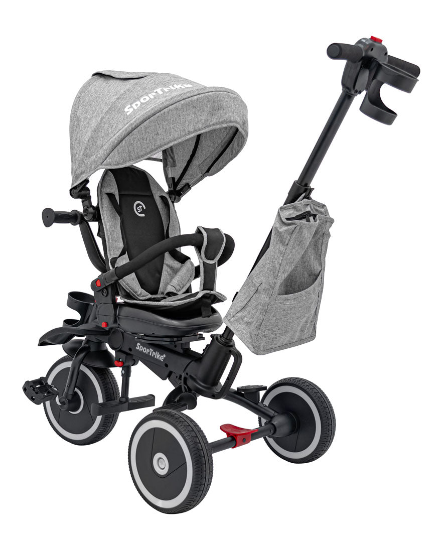Rowerek Trzykołowy RIDER Szary SPORTRIKE - www.zabawki - sensoryczne.pl